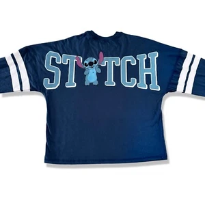 Stitch 626 DISNEY Long Sleeve Spirit Jersey Tee TShirt Blue Jerry Leigh / S - Picture 1 of 13