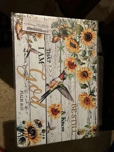 Be Still and Know That I Am God Psalm 46:10 Metal Decorative Wall Hanging 12x8x1 - Picture 1 of 1