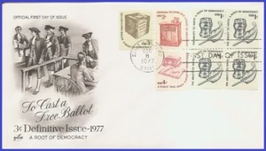 USA5 #1584 U/A ARTCRAFT 2 FDC Combo4 Early Ballot Box - Picture 1 of 1
