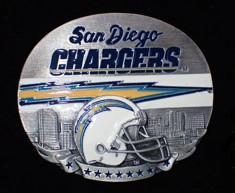 VINTAGE 1993 SAN DIEGO CHARGERS LIMITED COLLECTIBLE BELT BUCKLE #3409/10000 Cover