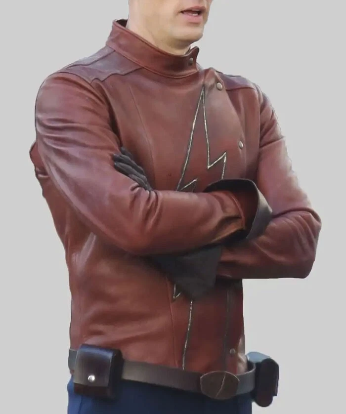 Coleção de fantasias Justice League Barry Allen Ezra Miller The Flash Jacket - Imagem 1 de 1