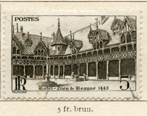 PHOTO CONTRACTUELLE TIMBRE FRANCE OBLITERE N° 499 BEAUNE HOTEL DIEU - Photo 1/1