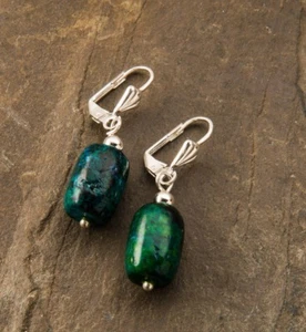 Fashion silver 925 earrings set natural Eilat stone Israel ! Gift Jewelry & Love - Picture 1 of 1