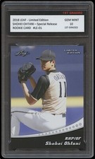 SHOHEI OHTANI 2018 LEAF LIMITED EDITION SPECIAL 1ST GRADED 10 ROOKIE CARD ANGELS