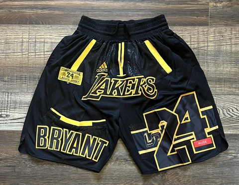 Kobe Bryant #24 Los Angeles Lakers Commemorative Basketball Shorts M-XL Cover