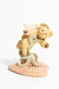 1994 Teddy Angels Love Gives Our Hearts Wings - Honey Bear Figurine 3.5in - Picture 1 of 5