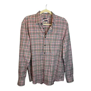 Johnnie-O Hemd Herren Größe Large Button Down kariert Todd Malibu rot - Bild 1 von 4