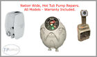 Hot Tub Pump Heater Egg Repair Refurbish Service Intex Lay Z Spa Airjet Hydrojet