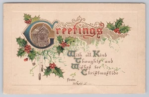 Grüße Urlaub Sonderzeit Vintage Postkarte - Bild 1 von 2