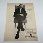 1969 Continental Airlines Vtg Print Ad 8"x11" look slimmer in Continental seats