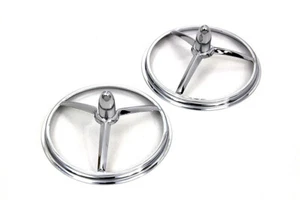 4-1/2" Chrome Bullet Style Spotlamp Trim for Harley Davidson - Picture 1 of 3