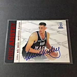 1997 Score Board — Chris Anstey Dallas Mavs SEM NBL — Rookie Red RC On Card Auto - Picture 1 of 2