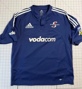 Adidas Stormers Rugby Jersey Vodacom Shirt Men's Large Navy Blue African Rugby - Picture 1 of 3