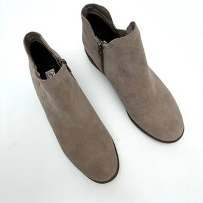 Botines con cremallera impermeables de gamuza gris topo rubio nuevos sin caja - para mujer US9M Foto 1 de 4