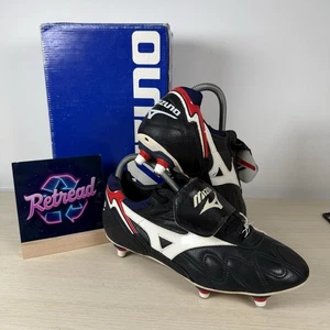 Scarpe da calcio Mizuno DP International nere Made in Italy UK 7 rare nuove imballate - Foto 1 di 18