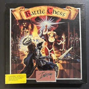 Disco Battle Chess Commodore 64/128. Manual. Caja - Imagen 1 de 6