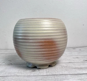 Vintage Frankoma Pottery Beehive Vase 70-B Prairie Green Ribbed Medium - Picture 1 of 8
