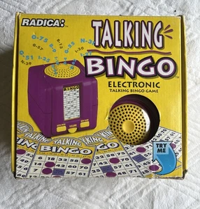 RADICA TALKING BINGO Electronic Game Number Caller + Cards & Markers Tested Work - Picture 1 of 10