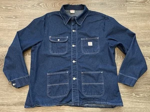 Vintage Made In USA Pointer Brand Denim/Jean Chore Jacket Men’s Size 2XL XXL - Picture 1 of 13
