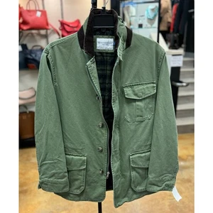 PETER MANNING NY Green Men's Tribeca Field Flannel Lining Zip Jacket Sz. 3 - Picture 1 of 10