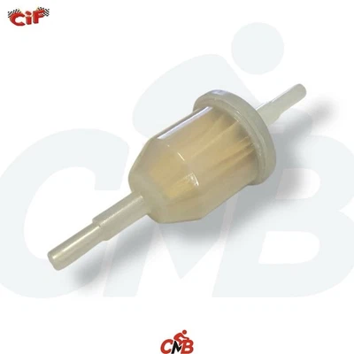 FILTRO BENZINA CARBURANTE DI CARTA ATTACCO TUBO 6 - 8 UNIVERSALE MOTO SCOOTER - Immagine 1 di 4