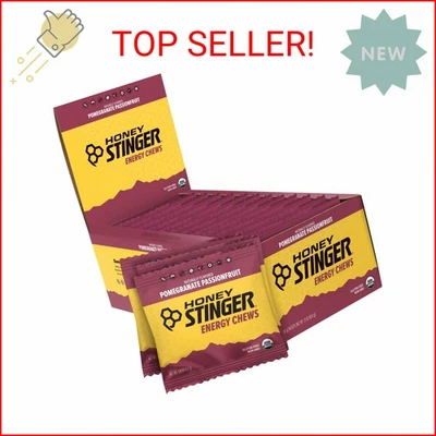 Aguijón de miel granada orgánica fruta de la pasión masticable energético, sin gluten y café Foto 1 de 2