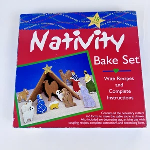 New Nativity Bake Set 18 Piece Cookie Cutters Jesus Birth Cake Decorating Tips - Picture 1 of 10