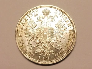 ÖSTERREICH 1,- Gulden 1878 Toperhaltung  (L3522) - Bild 1 von 2