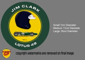 Pegatinas circulares Jim Clark Lotus F1 - Scuderia GP - Imagen 1 de 6