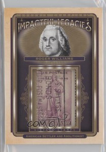 2021 Upper Deck Goodwin Champions Impactful Legacies Stamp Relics Roger Williams