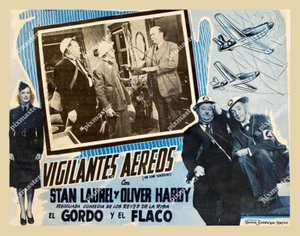 LAUREL AND HARDY AIR WARDENS 1943 MEXICO 11 X 14 POSTER LOBBY CARD - Picture 1 of 1