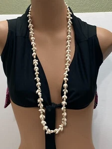 Sea Shell Long Necklace Mini Shells Marine Snail  #B-2 - Picture 1 of 6