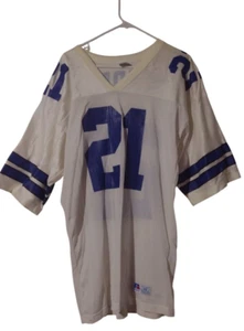 Vtg 90s Russell Athletic #21 Sanders Cowboys Football Jersey USA Made, Size 48 L - Picture 1 of 8