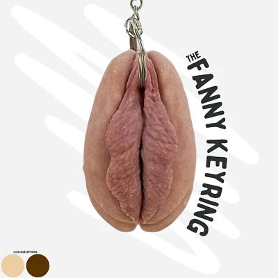 novelty vulva keyring joke fanny vagina - Image 1 of 4