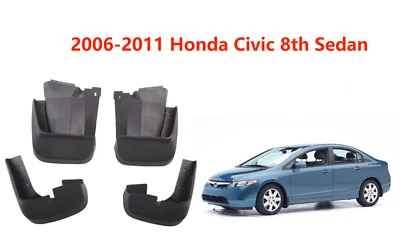 Protector guardabarros guardabarros a prueba de salpicaduras para Honda Civic 2006-2011 octavo sedán Foto 1 de 2