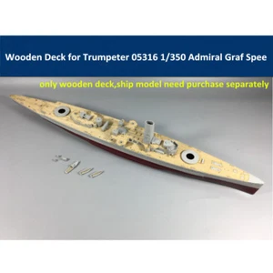 Wooden Deck for 1/350 Trumpeter 05316 German Admiral Graf Spee Model CY350021 - Picture 1 of 10
