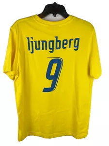 Ljungberg World Cup Shirt Mens Large Sweden Y2K Soccer Football Puma Jersey - Picture 1 of 5