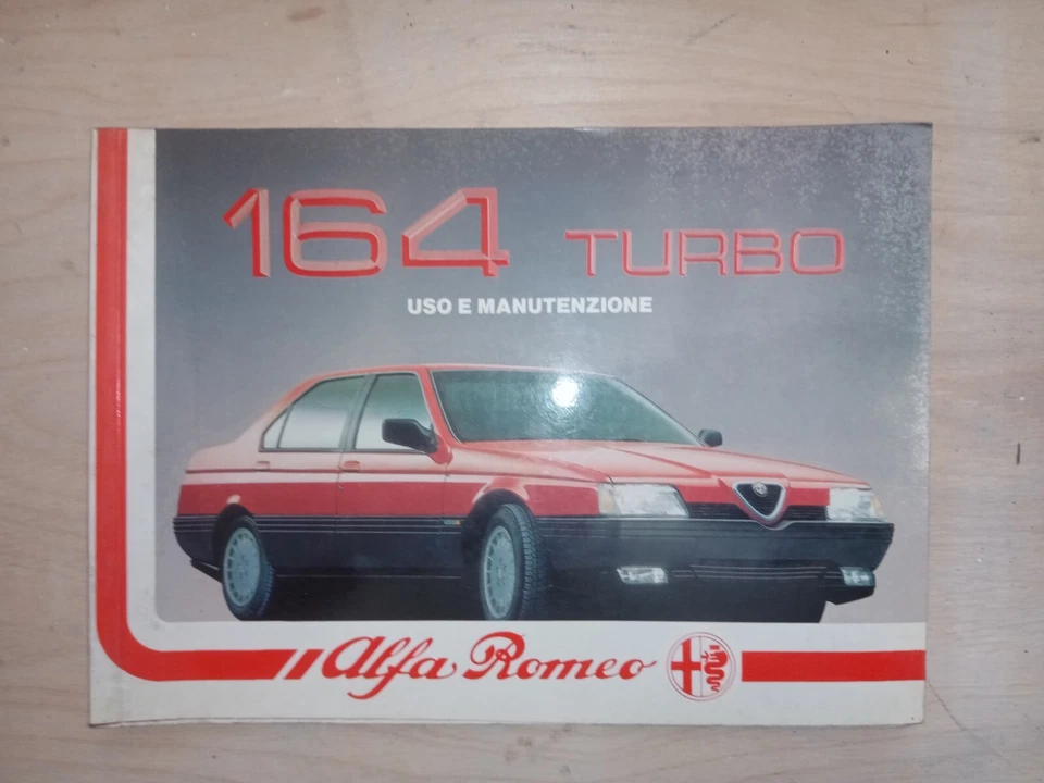 Alfa Romeo 164 TURBO Libretto uso e manutenzione Originale - Immagine 1 di 1