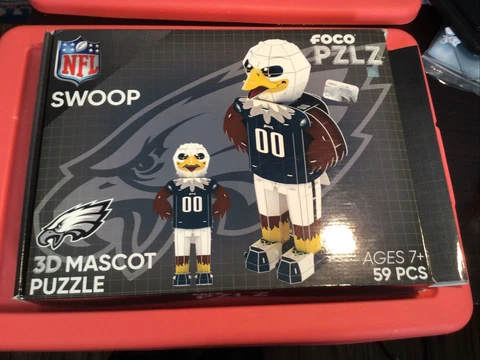 FOCO PZLZ 3D NFL  Mascot Puzzle Swoop Philadelphia Eagles 59 Pieces Football Cover