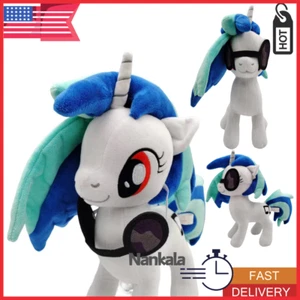 12" My Little Pony DJ Pon-3 Vinyl Scratch Cute Stuffed Animal Figure Plush Toys - Picture 1 of 4
