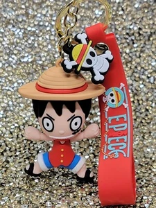 One Piece Luffy 3D Keyring Keychain With Wristband Anime - Picture 1 of 7
