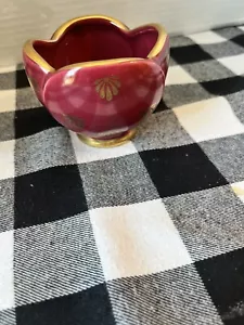 Sweden/Ruby Red /Gold Accents/1950’s/vase/candy Dish/signed/ Rubin/Gefle/ #152 - Picture 1 of 7