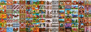 Set of 14 Heat Shrink Wrap Sleeve Decoration Easter For 98 Eggs mixed Pysanka - Picture 1 of 3
