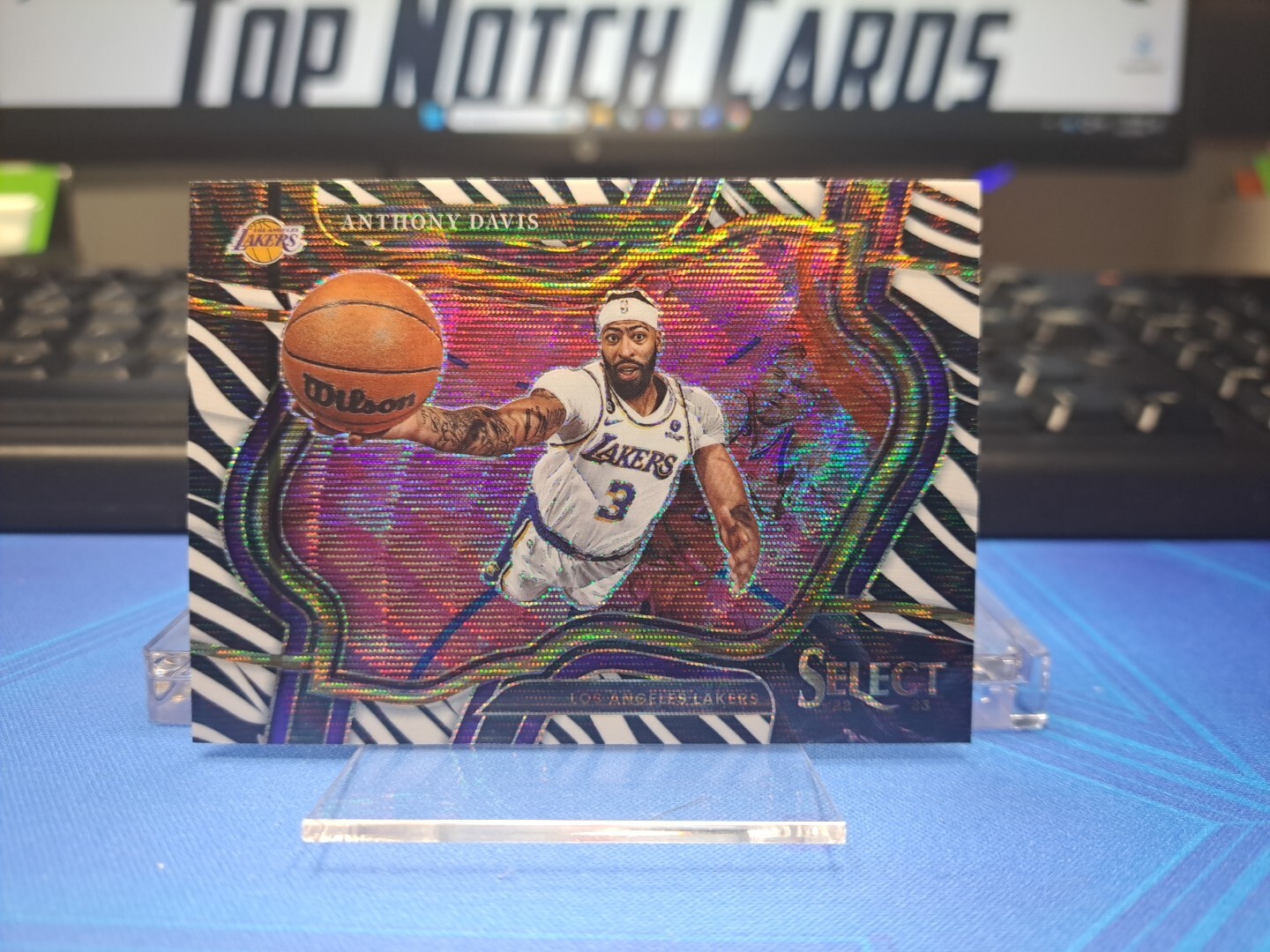Anthony Davis 2022-23 PANINI Select Courtside ZEBRA CASE HIT SP LA Lakers