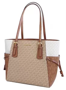 Sac Michael Kors sac à main Voyager LG EW Tote Camel Multi neuf - Photo 1 sur 10