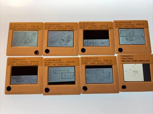 Alvar Aalto “Viipuri Library Plans” Finland Architecture 6 35mm Art Slides 1 - Picture 1 of 9