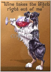Australian Shepherd Rasse Wein Hündin Hund Künstler Küche Glas Schneidebrett - Bild 1 von 1