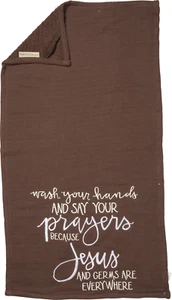 Hand Towel - Jesus and Germs - Picture 1 of 3