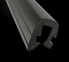 Produktbild - U Profil Kotflügel Reibsturm 19 mm vernietet Flansch PVC schwarz 15 Meter Rolle
