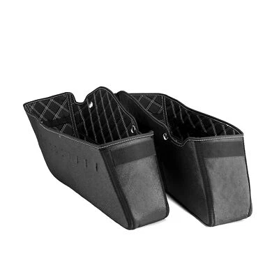 Forros de alforja con 4 bolsillos laterales para herramientas forro para Harley CVO cónico 2014-2023 Foto 1 de 4